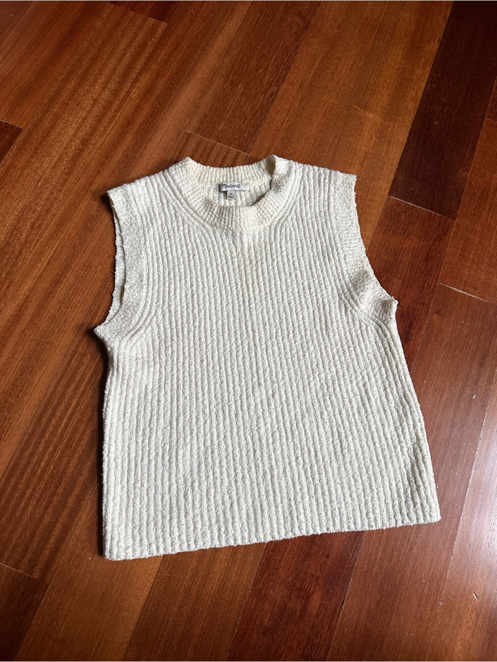 Madewell Sleeveless Ribbed Tank - Cream